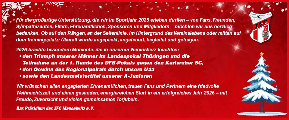 ZFC Weihnachtsgru&szlig; 2025